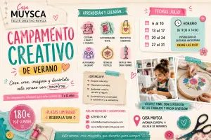 Campamento creativo infantil de costura en Alcalá de henares